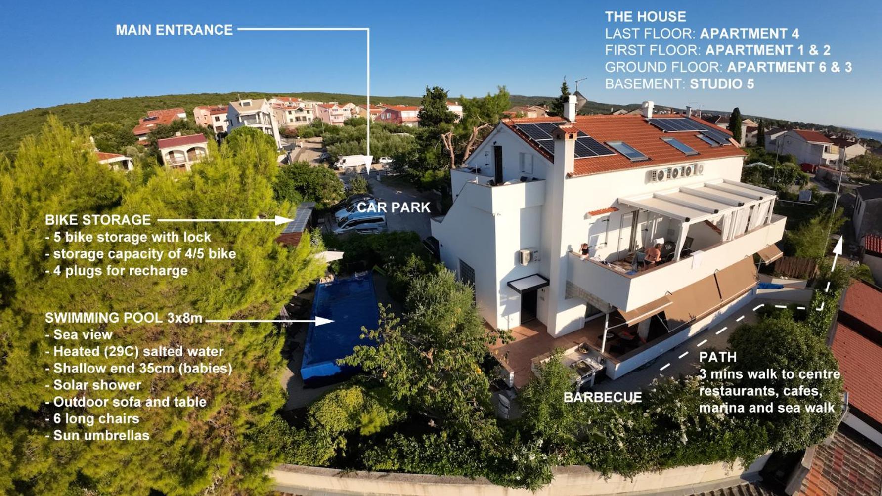 Apartments Monika Bed & Breakfast 1&4 Punat Exterior foto